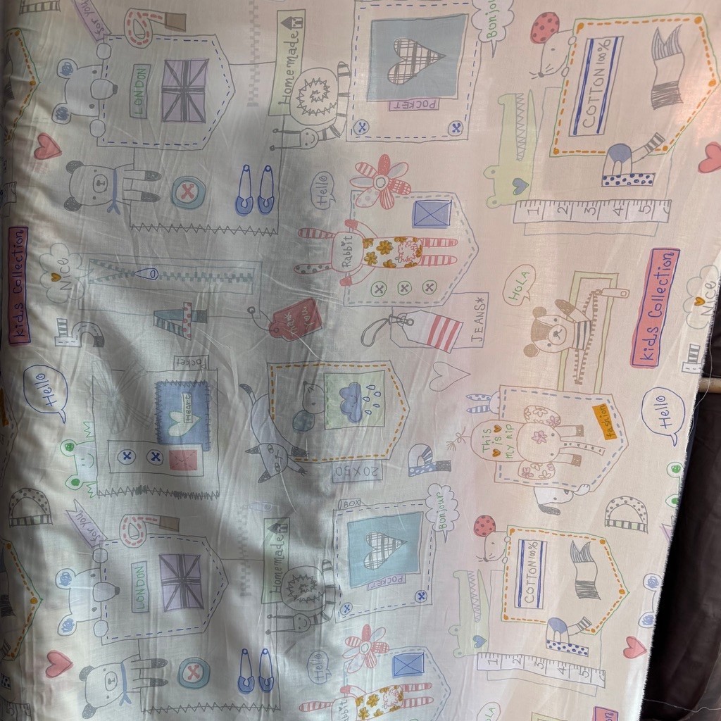bahan katun motif ex garment
