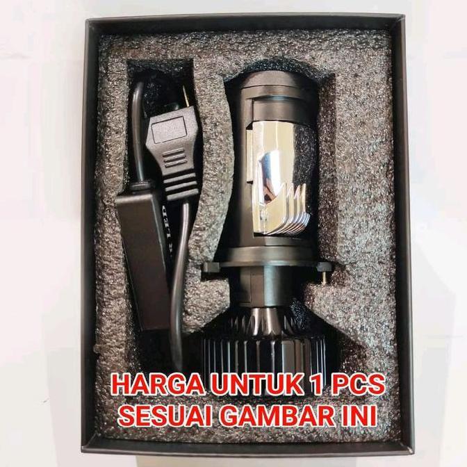 LAMPU LED MOBIL MOTOR H4 MINI PROJECTOR PROJIE MP25S 3 WARNA MASTER LED