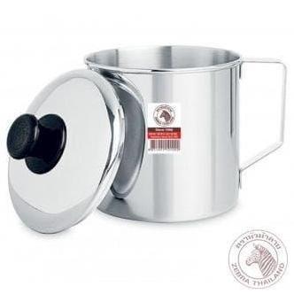 Mygift- Zebra Mug 14 Cm With Lid (110114) / Mug Stainless