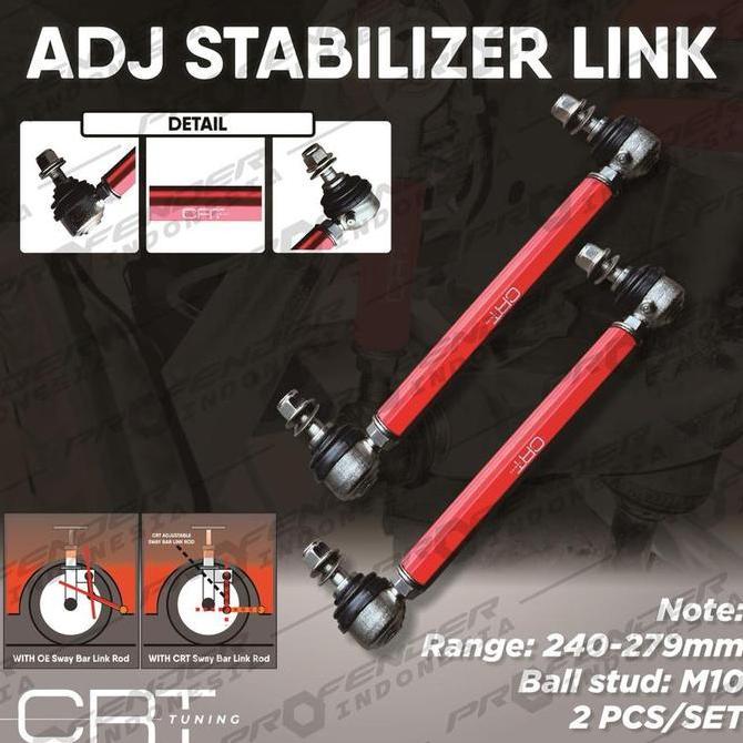SOLA CRATO - Front Link Stabil Depan ADJ Stabilizer Link - 8659-260 - BMW 3 Series R46 Z4 E85 E86 Au