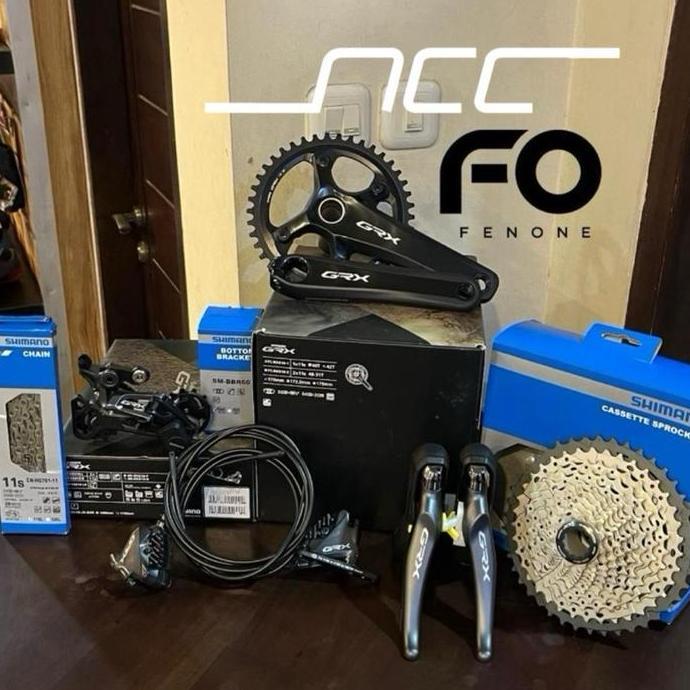 Groupset Shimano GRX RX810 SINGLE 11 SPEED 42T / GROUPSET SHIMANO NEW / BULK OEM 1x11 SPEED / GRAVEL
