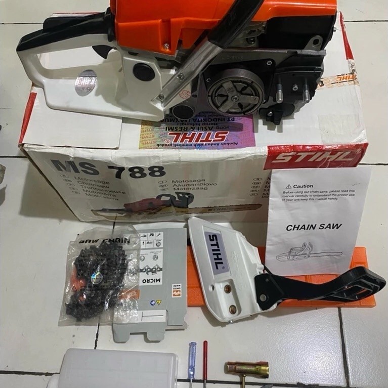 Ms788-promo senso kecil mini komplit bar  laser 22 inch asli STIHL