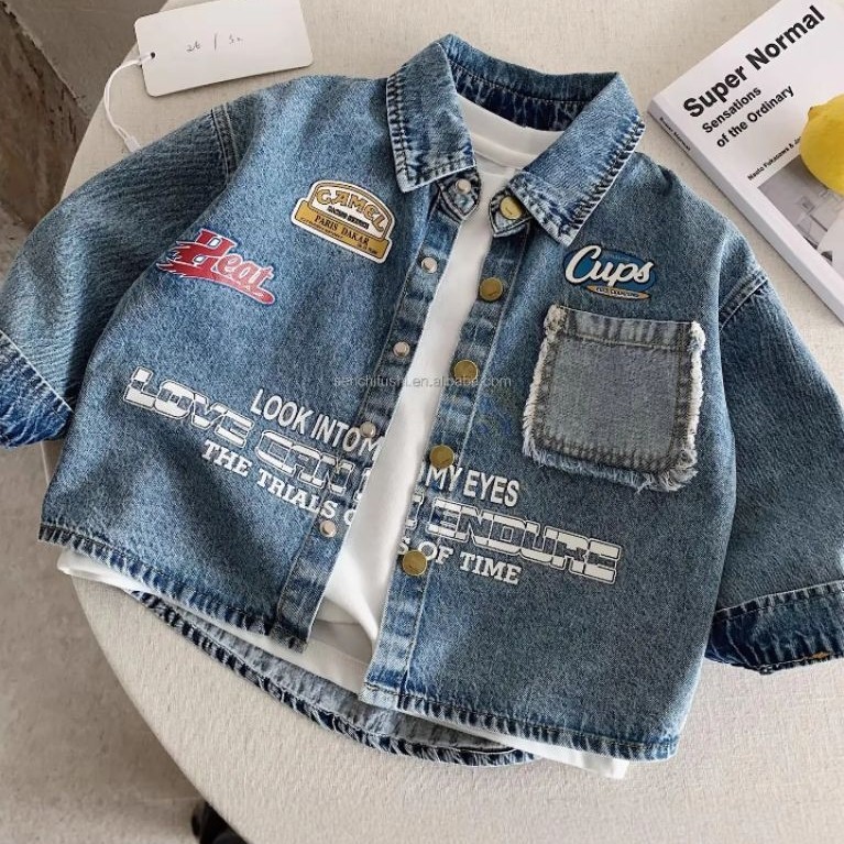 Bilbabyneeds Jaket Jeans Anak Laki Laki Super Denim Jacket