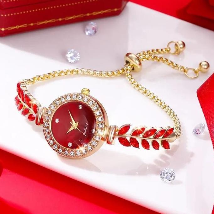 Elle- Abl608Gl - Jam Tangan Nita Strap Serut Analog