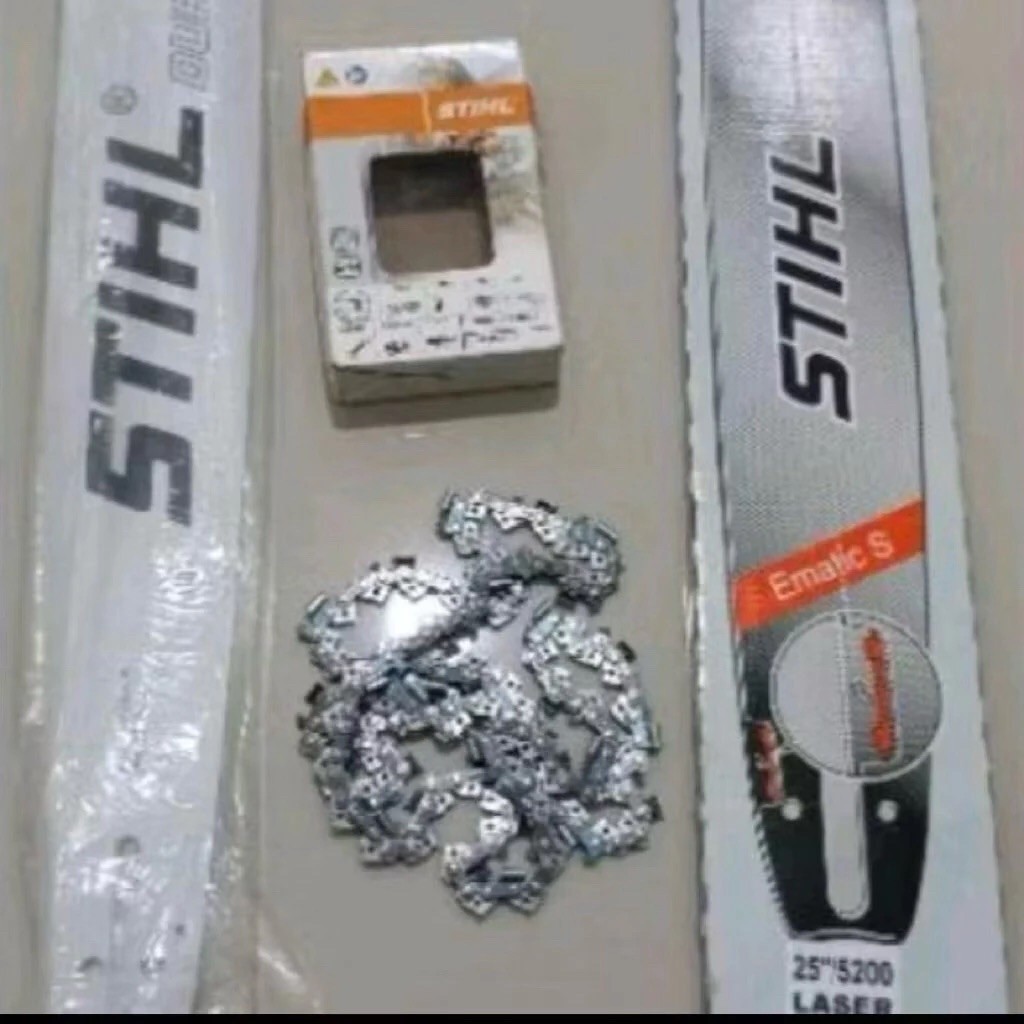 PROMO 1set BAR BAJA 25inch + RANTAI 42T chainsaw MS381/MS382 original STIHL GERMANY