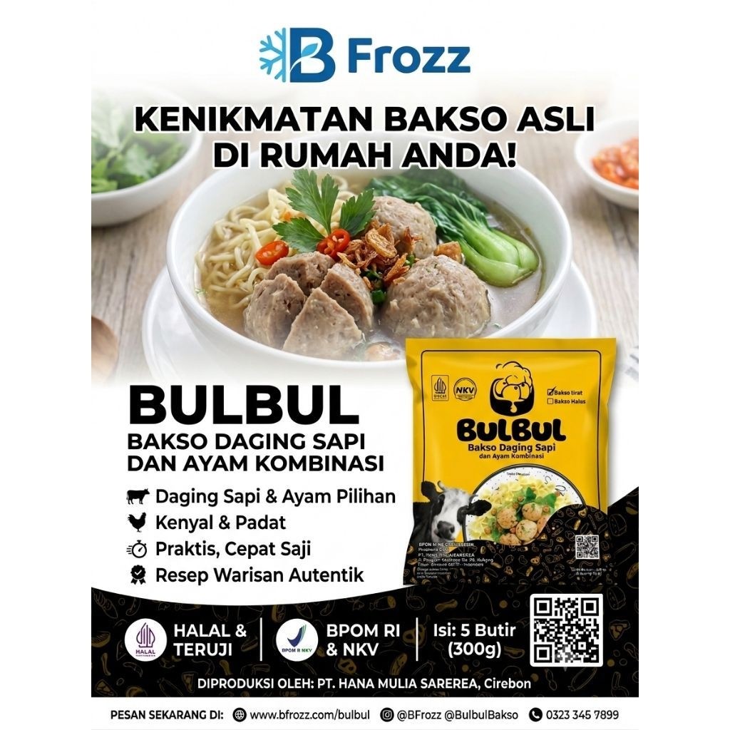 bakso bul bul isi daging 300 grm