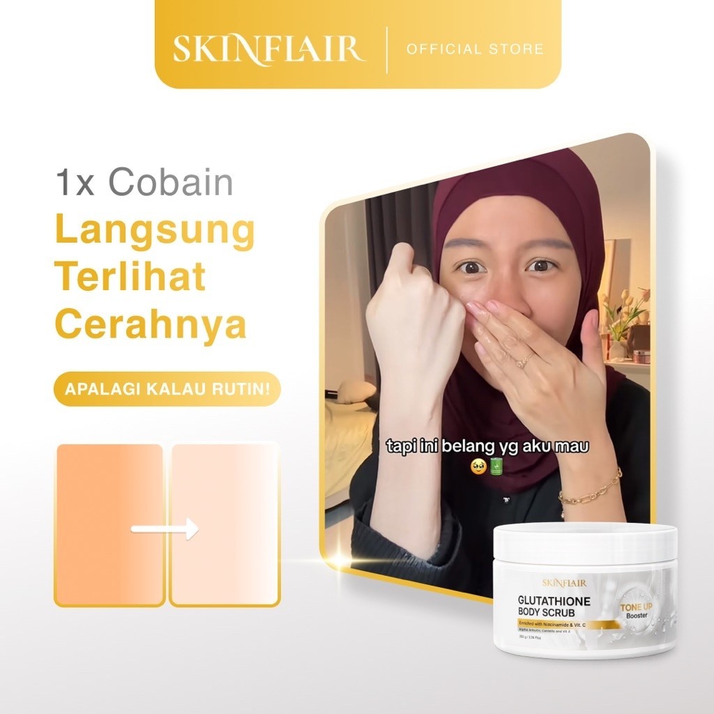 GLUTATHIONE BODY SCRUB TONE UP BOOSTER by skinflair