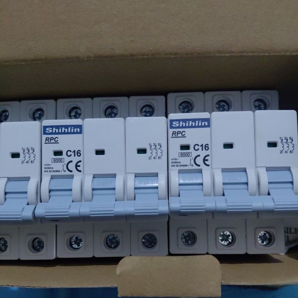 MCB SHIHLIN RPC 3P 16A/MCB SHIHLIN 3PHASE 16A ORIGINAL
