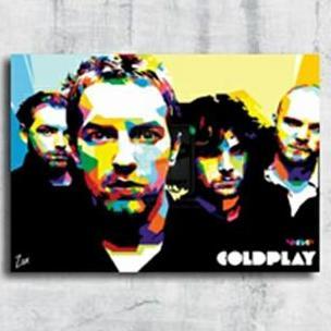 POSTER DINDING ART COLDPLAY WPAP FBBOOK
