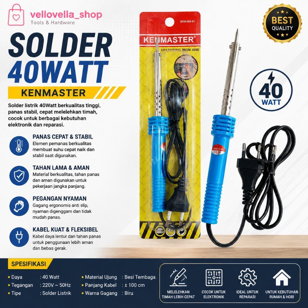 Kenmaster Solder iron 40 WATT soldering solderan iron Kenmaster