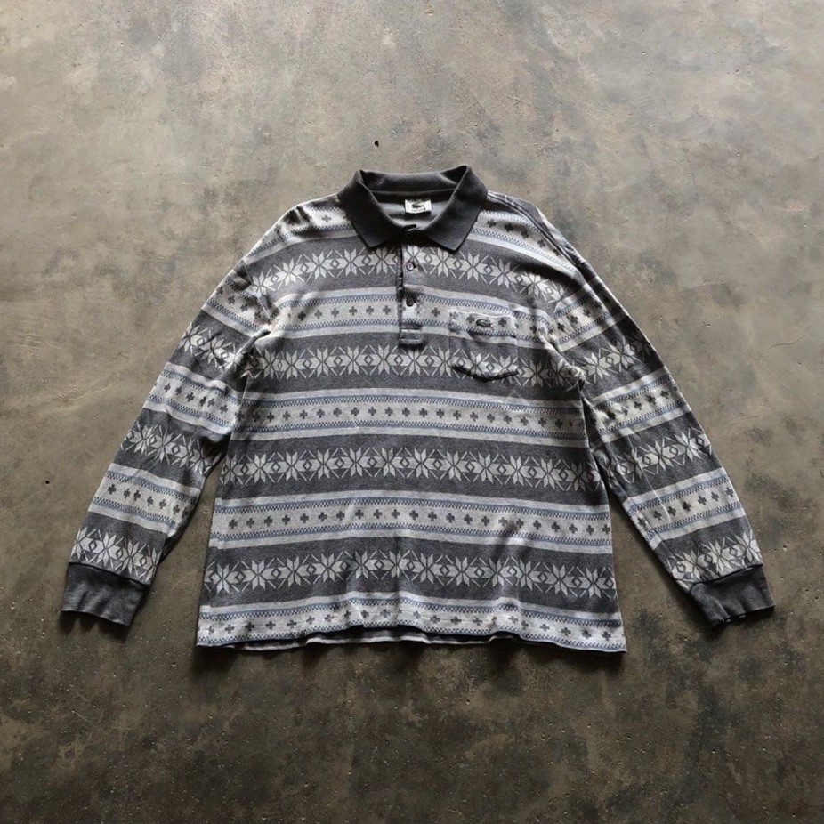 vintage Lacoste navajo poloshirt