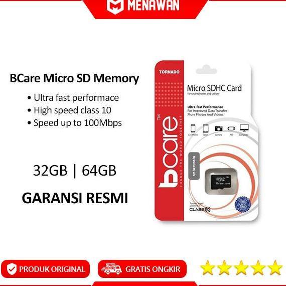 Microsave- Bcare Micro Sd Memory Card Microsd 32Gb/64Gb Ultra Hh Speed Class 10