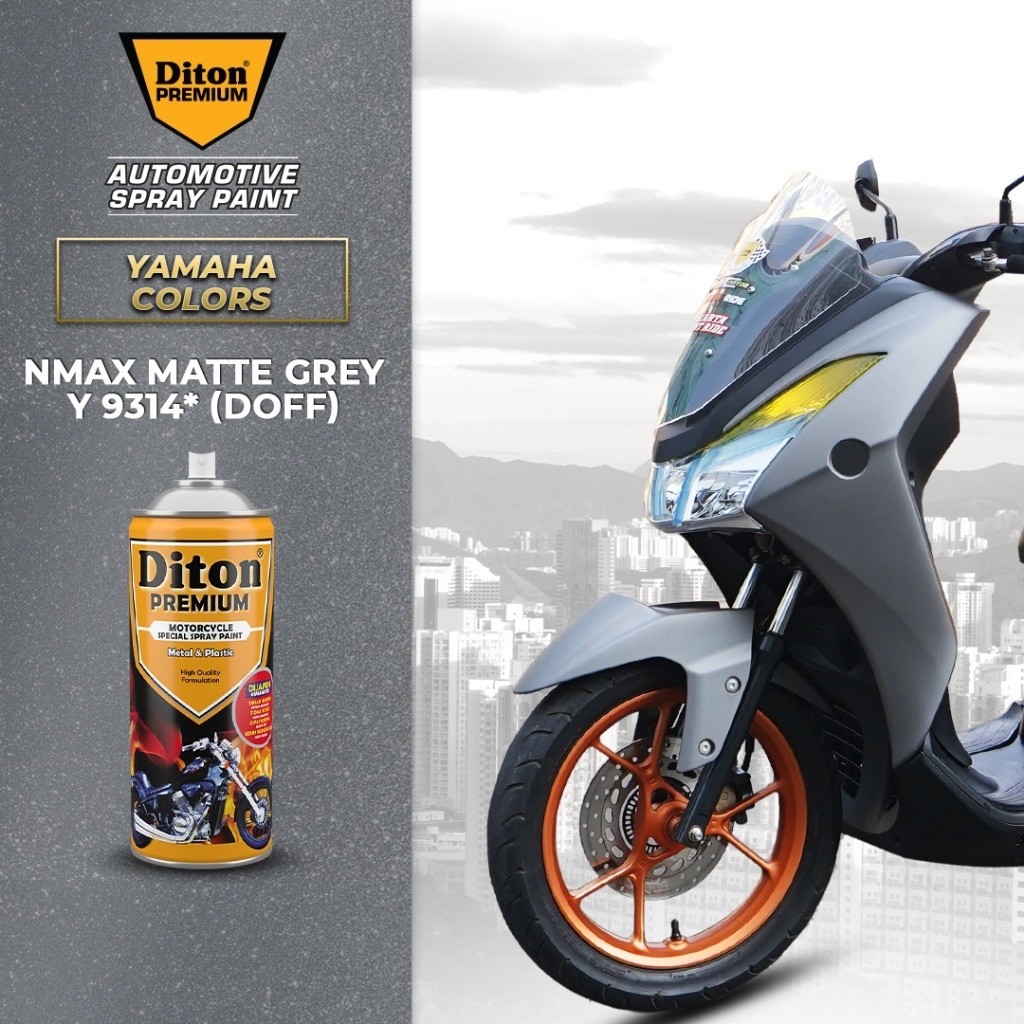 Pilox Diton Premium Abu Doff Diton Premium N Max Matte Grey || Cat Semprot Body Motor Velg Motor&Ran