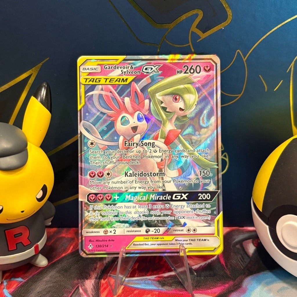 Gardevoir & Sylveon GX 130/214 ENG - Tag Team - Unbroken Bonds - Pokemon TCG