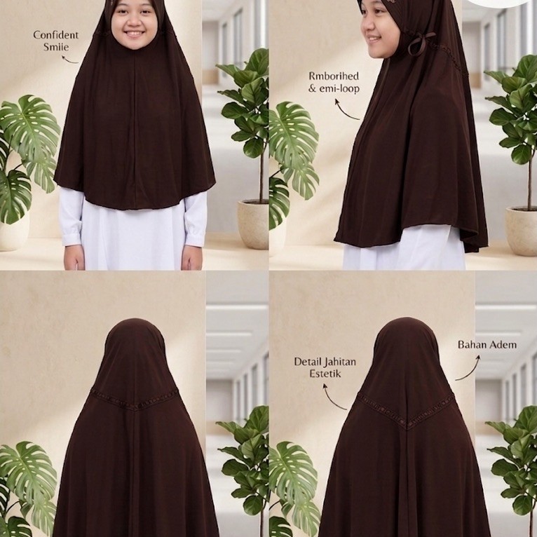 Hijab seragam SD,SMP, SMA EL RAHMA