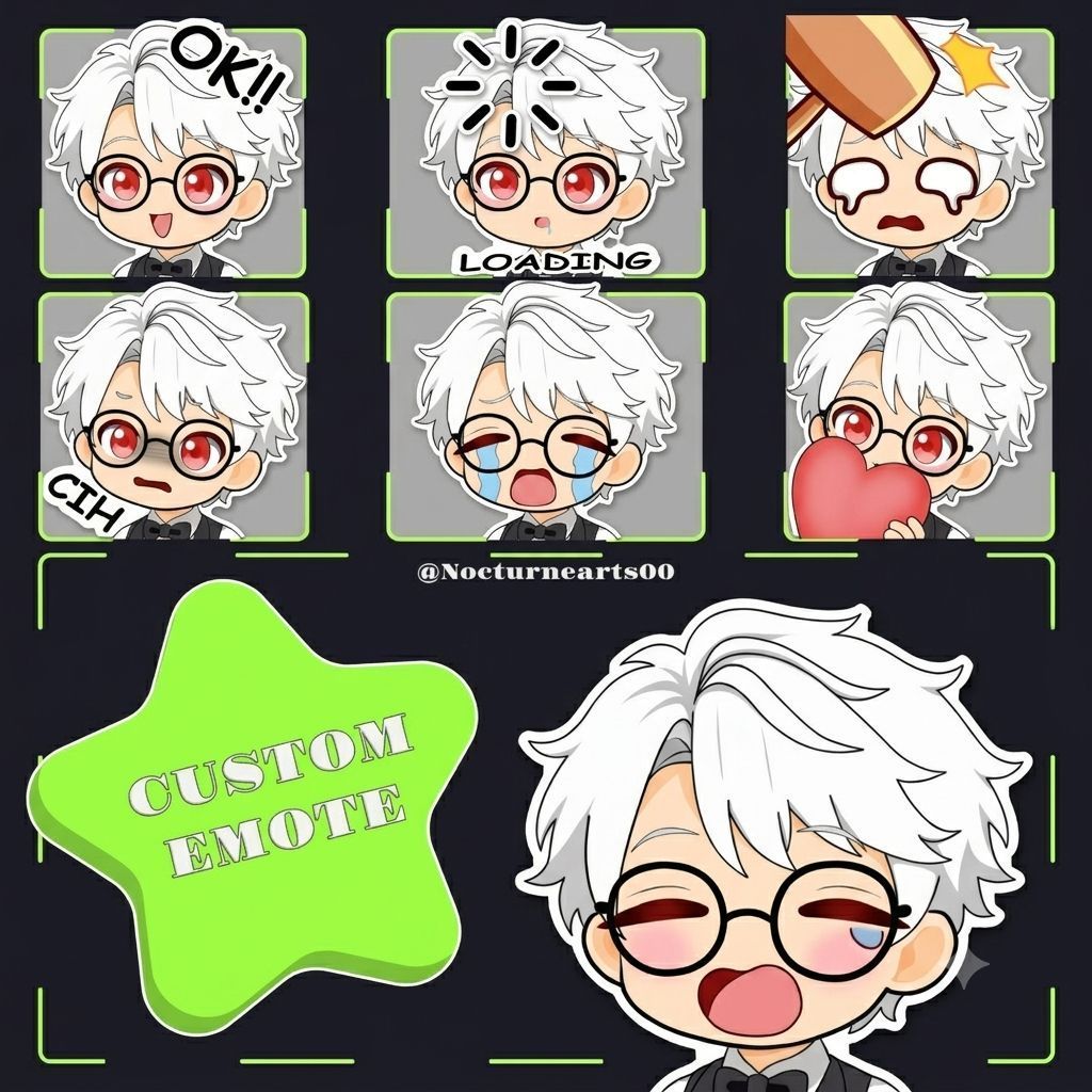 [Open] Jasa Gambar Ilustrasi Emote / Commission Emote