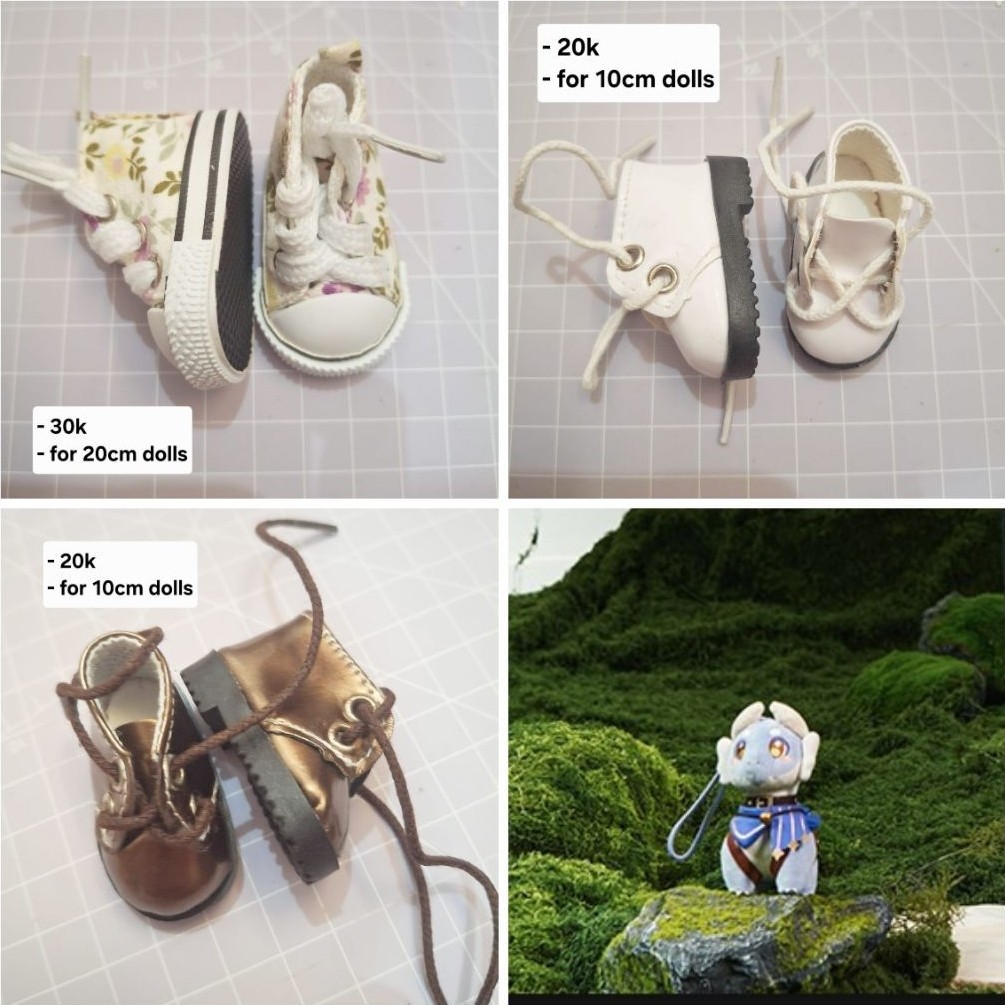 Doll shoes sepatu doll 10 cm 20 cm aksesoris boneka