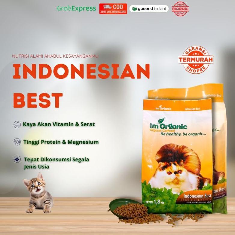 IM Organic Indonesian Best IM Organic Pakan Kucing Segala Usia