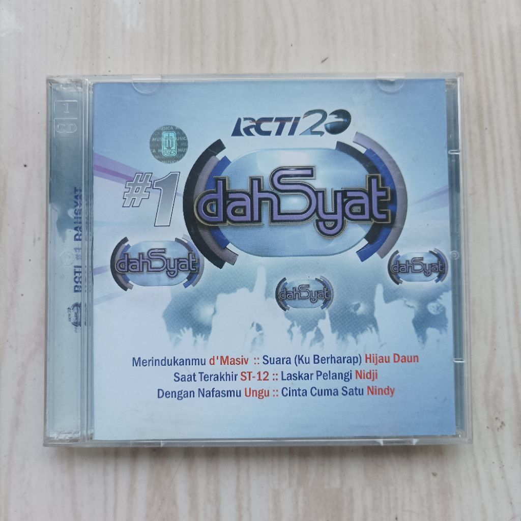 Original CD Audio Music Kompilasi Dahsyat RCTI ST 12 Hijau Daun Sheila on 7 dll