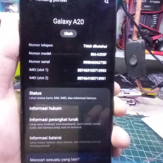 Samsung A20 ram 3/32 [normal] minus LCD