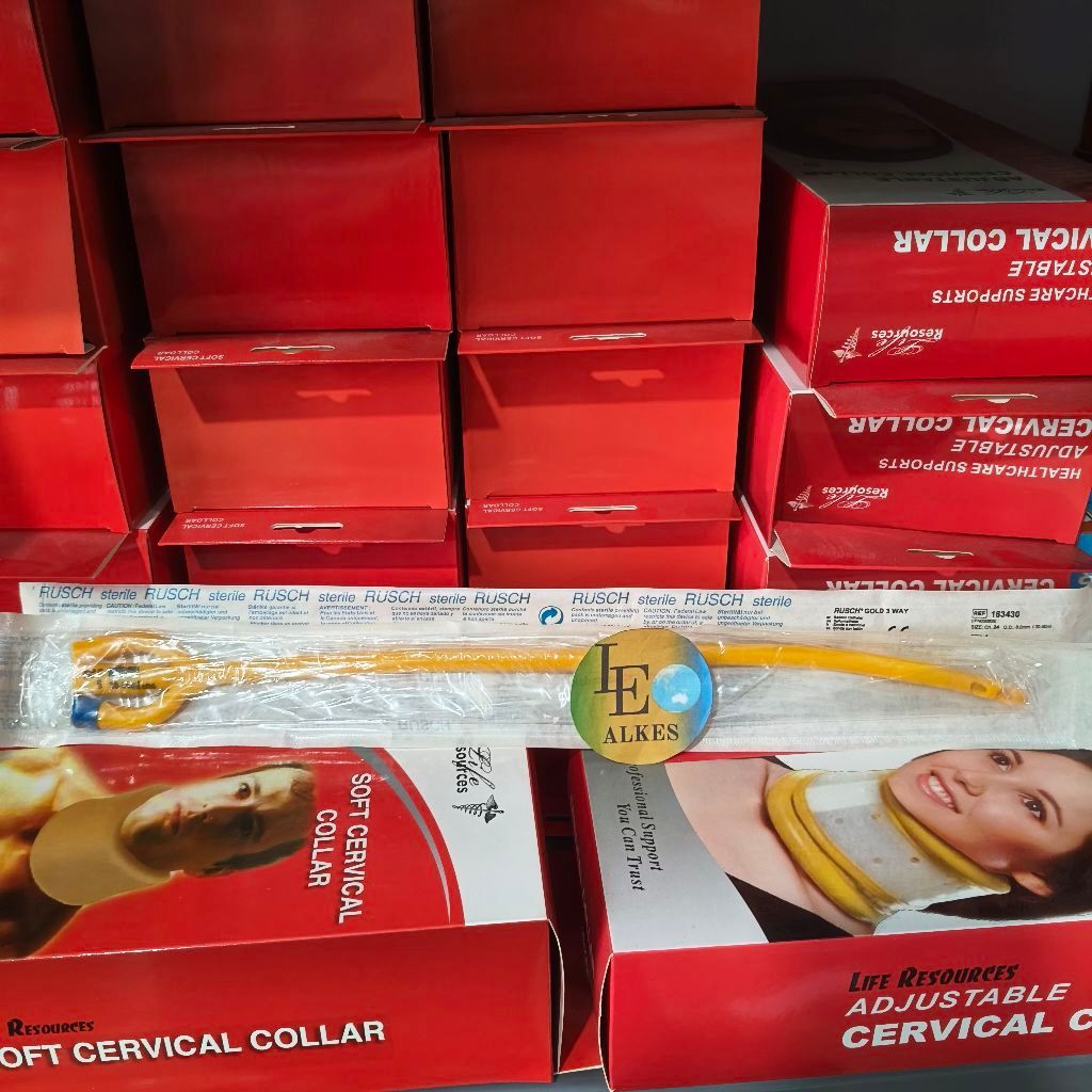 Foley catheter 3 way Rusch gold latex No 18 20 22 24 Folley Kateter