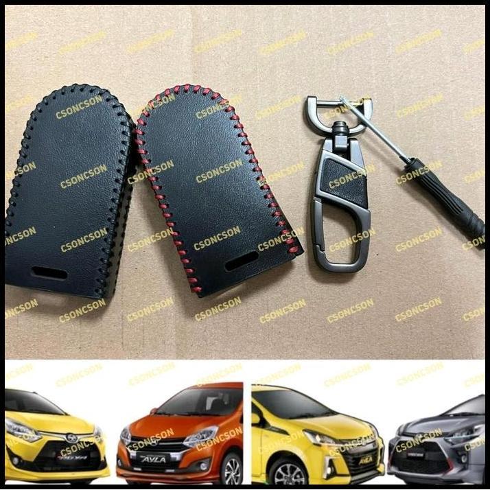 HOT DEAL SARUNG KUNCI REMOTE KULIT AGYA AYLA 2017 2021 2022 UP 