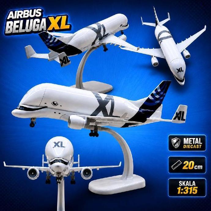 Diecast pesawat Beluga XL diecast pesawat besi diecast pesawat terbang Beluga mainan pesawat Beluga 