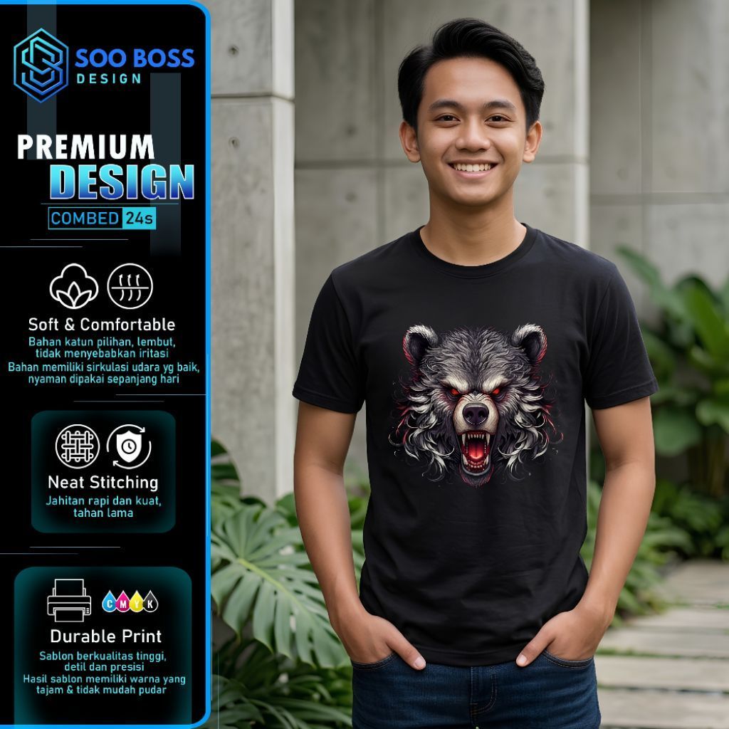 Kaos Unisex Burgerkill Adamantine Series - Cotton Combed 24s - Lembut, Adem, Tidak Mudah Luntur - Ka