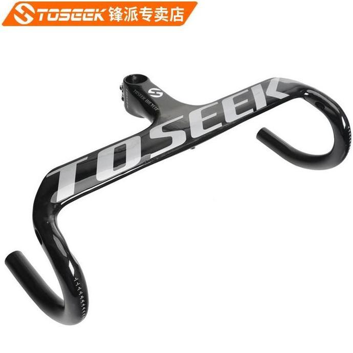Promo Integrated TOSEEK Carbon Dropbar Handlebar Stang Roadbike Diskon