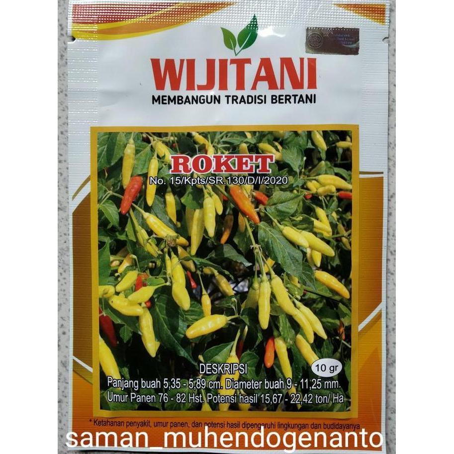 Benih Cabe Rawit ROKET 10 Gram - Bibit Cabe Roket - crm cabai