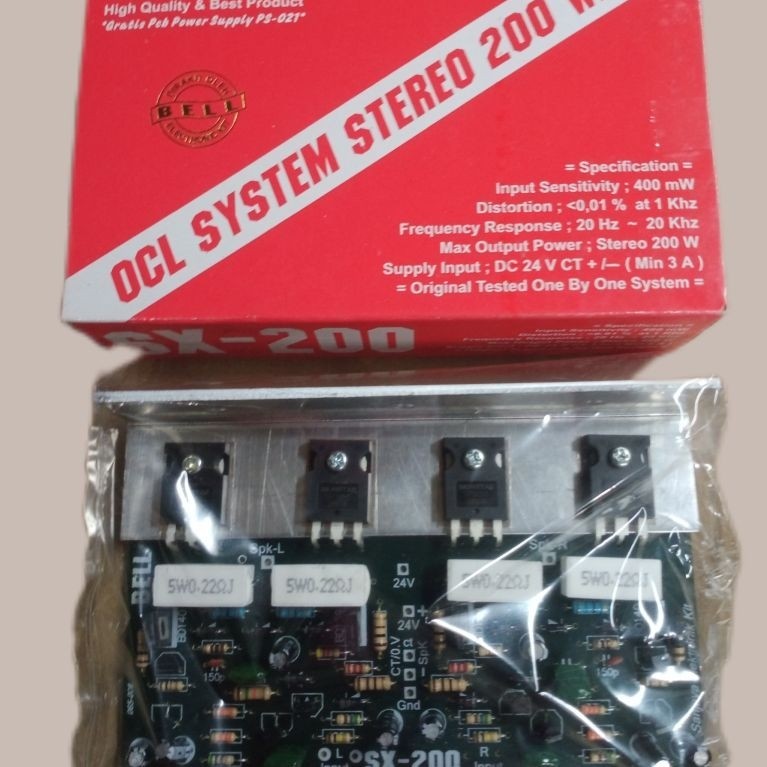 Kit power ampli 200w sx200