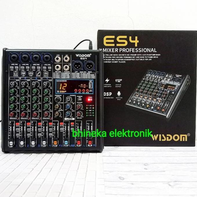 Singsong- Mixer Wisdom Es4 / Es 4 Mixer 4 Channel