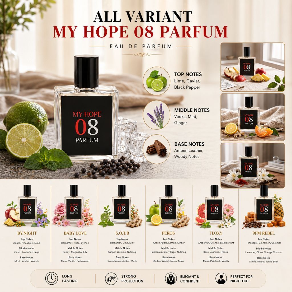 ALL VARIAN MY HOPE 08 PARFUM - Pria & wanita Aroma mewah elegant - 30ml-50ml