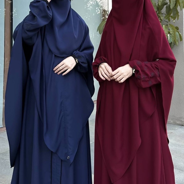 [BISA COD] SET GAMIS ORKIDEYA  BY MAHIRA INDONESIA | GAMIS LONGGAR | GAMIS BORDIR