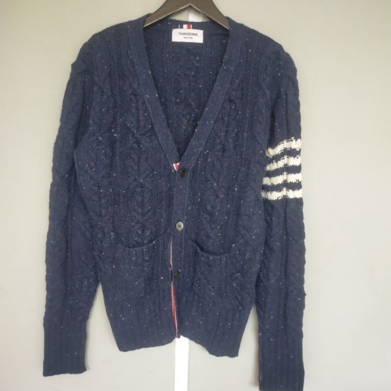 Thom Browne Preloved Cashmere V-Neck Cardigan