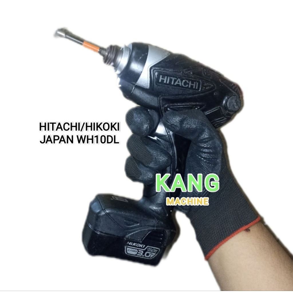 bor obeng baterai HITACHI koki hikoki WH10DL made in Japan impact driver cordless 10.8V 12V