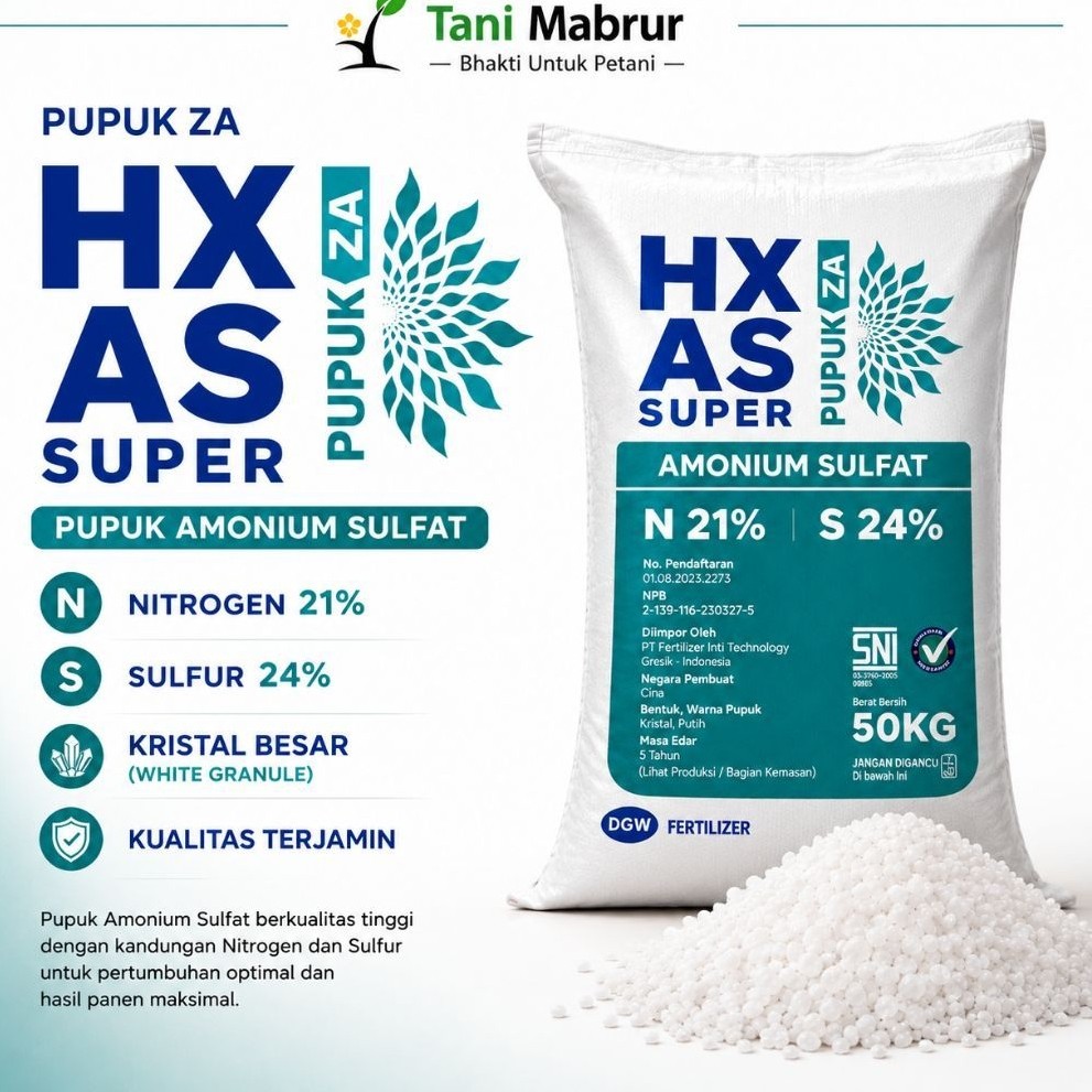 ZA HX AS Super DGW 50KG – Pupuk untuk Pertumbuhan Optimal