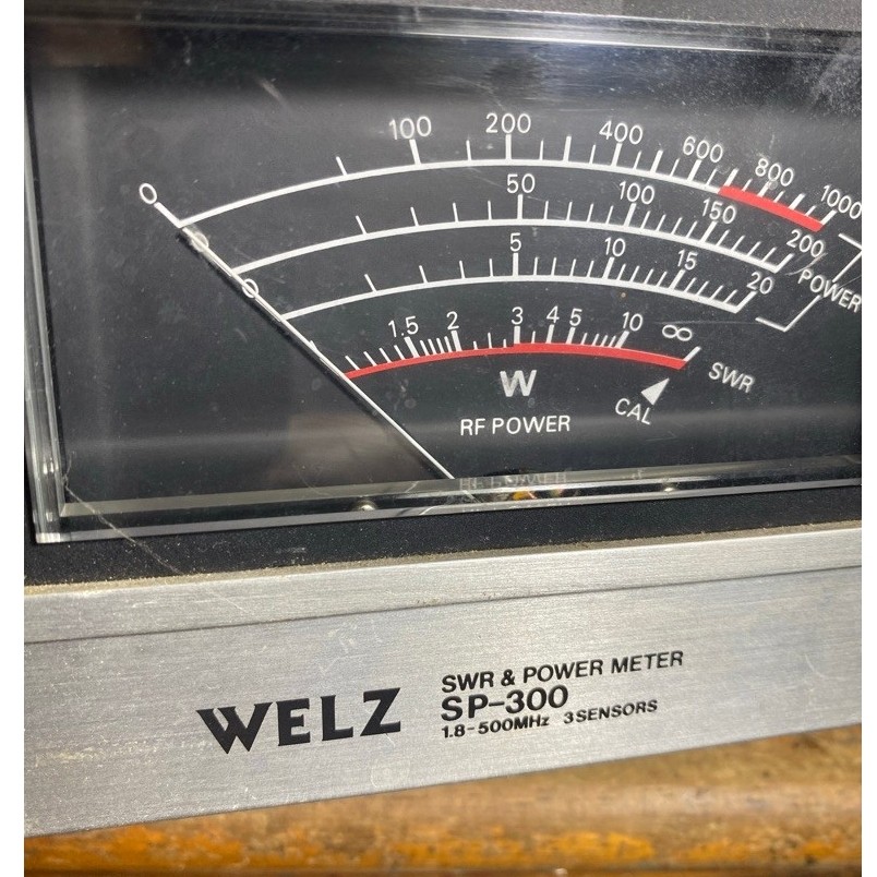 WELZ SP-300 SWR & Power Meter 1.8-500MHz 3Sensors Meter RF Power SWR Analog
