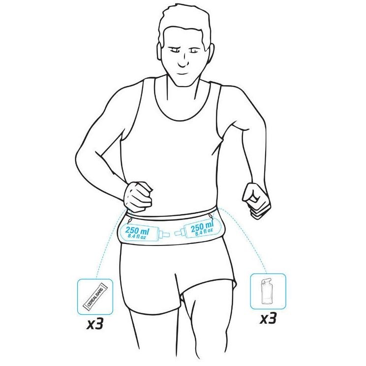 Decathlon Kiprun Running Belt Hidrasi Marathon - Hitam - 8645720