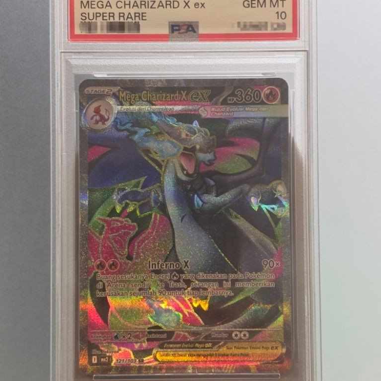 Pokemon TCG Indonesia Mega Charizard X ex SR PSA 10