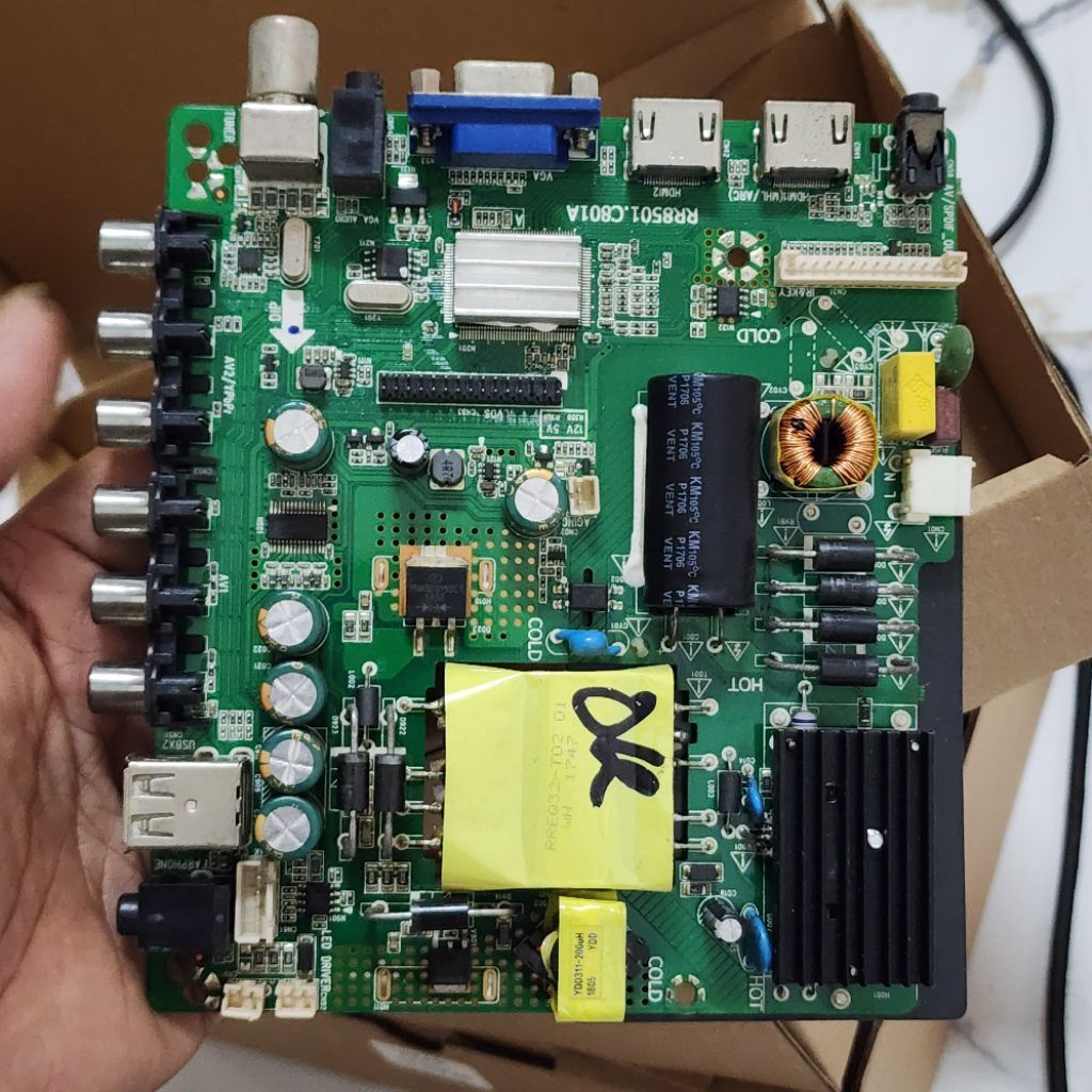 MAINBOARD TV NIKO NK-50 OMEGA ORIGINAL COPOTAN – SUDAH DITES