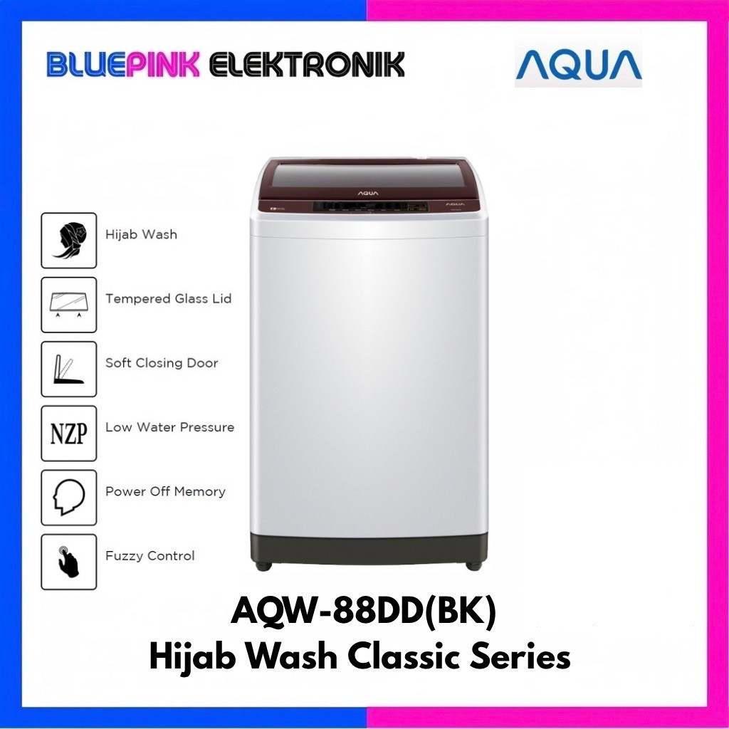 Aqua Mesin Cuci 1 Tabung AQW-88DD | BK
