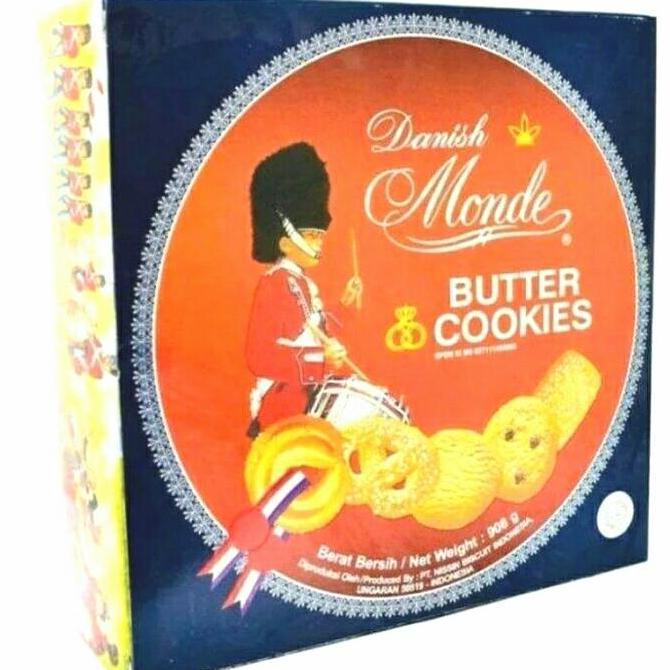 BISCUIT DANISH MONDE BUTTER COOKIESN KALENG BESAR 908 gram -  Biskuit  Kering
