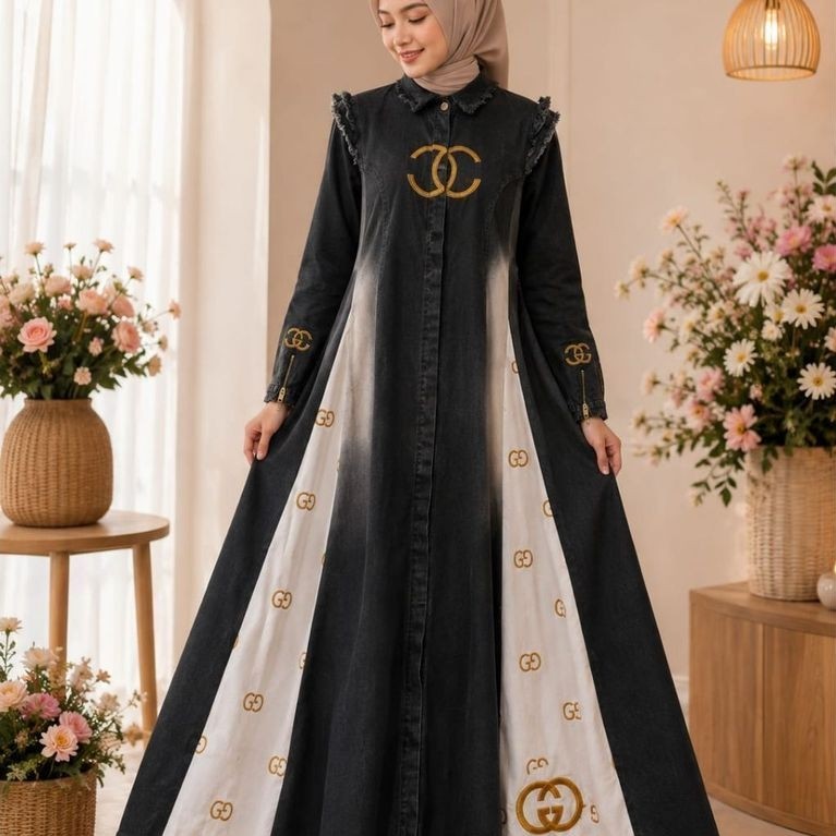 gamis pecah couple RIJEK BY SHR