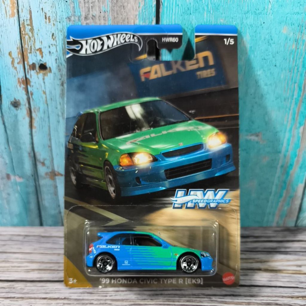 Hot Wheels 99 Honda Civic Type R EK9