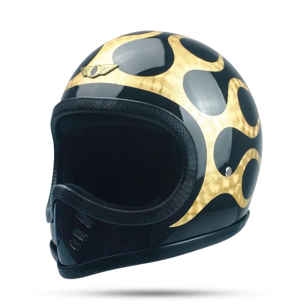 HELM CUSTOM FULLFACE SLIM MOTIF BEBAS