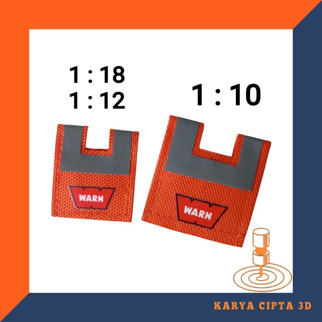 Winch Blanket RC Scale 1:10  Winch Damper Aksesoris RC Crawler Offroad