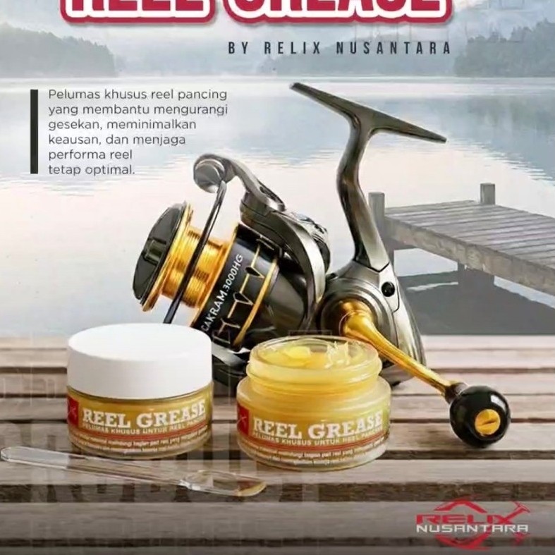 Pelumas Reel Pancing Relix Nusantara Reel Grease untuk Reel Spinning