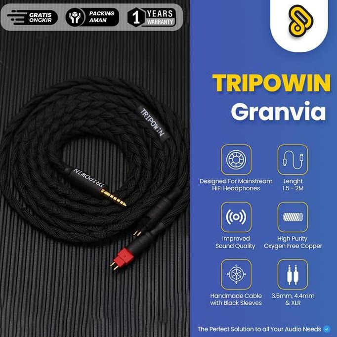 HARGA DISC - TRIPOWIN GRANVIA High-purity 26AWG 36x4-core OFC Litz Headphone Cable