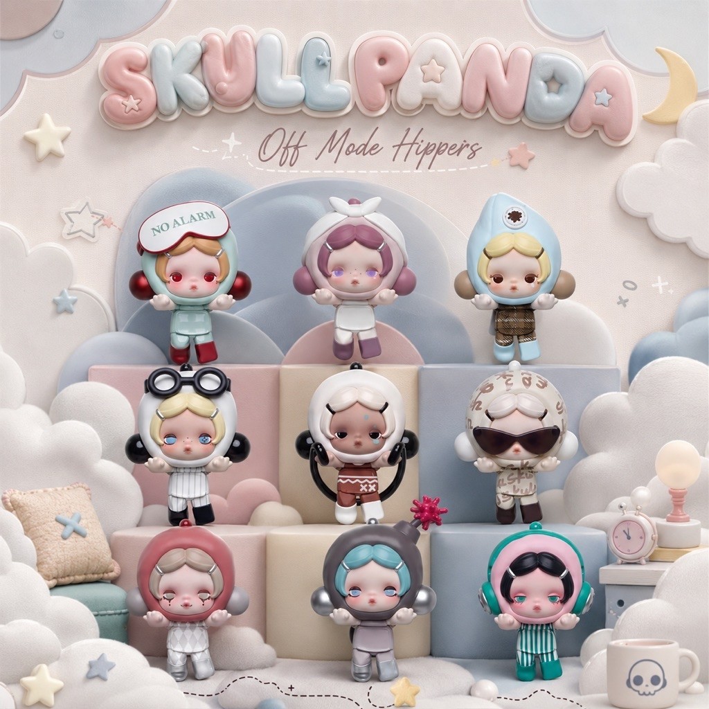 [READY] SKULLPANDA Off Mode Series Hippers face contouring palette popmart